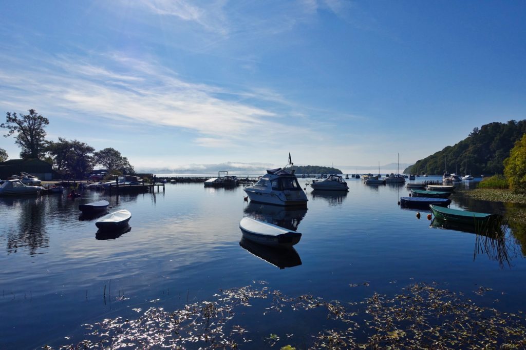 Der Hafen in Balmaha