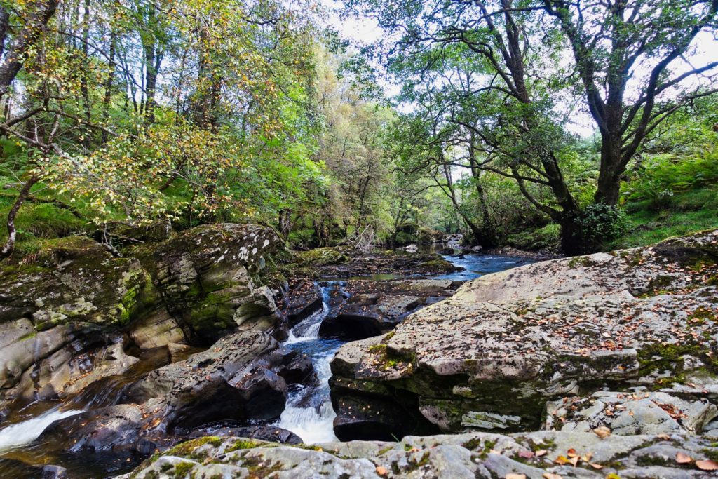 Bach bei den Falls of Falloch